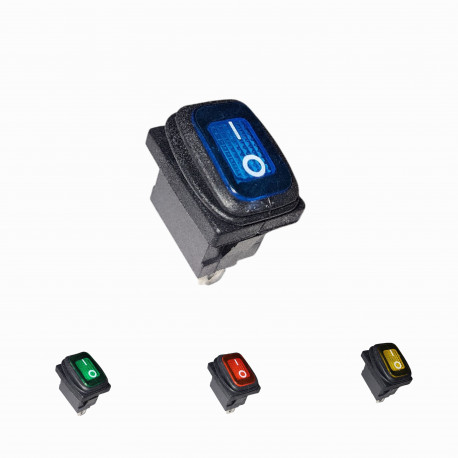 Vippströmbrytare IP65 13x19mm