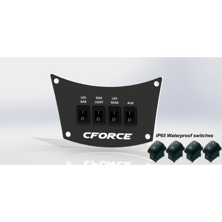 CFMOTO Cforce 800 brytarpanel "kit"