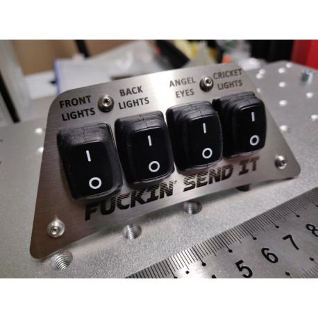 Rostfri brytarpanel Can-am Outlander "kit"